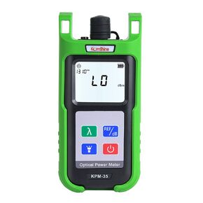 Komshine KPM-35 Optical Power Meter Construction, Maintenance, Acceptance of Optical Fiber Communication Backlit Display LED Lighting 7 wavelengths Detection FC/SC/ST interfaces
