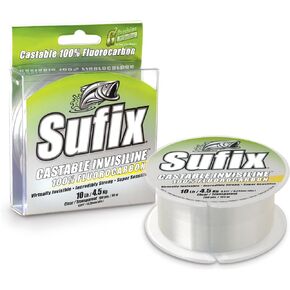 Sufix Invisiline Casting Flourocarbon 100-Yards Spool Size Fishing Line (Clear, 12-Pound)