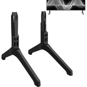 Base Stand for Samsung TV Legs, Only for UN50TU7000BXZA UN50TU700DFXZA UN50TU8000FXZA LH50BETHLGFXZA BN96-50859A BN63-18575X019 BN96N-50856C, with Non-Slip Feet (Black)