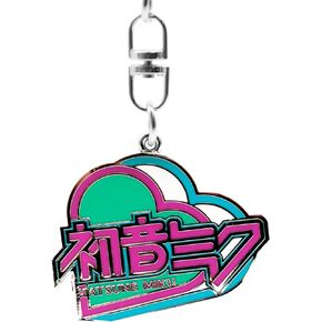 ABYSTYLE - HATSUNE MIKU Heart Keychain, grey, H. 3.8 cm x L. 4,2 cm