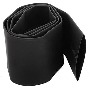 uxcell 35mm Dia 58mm Flat Width Heat Shrinkable Tube Shrink Tubing Sleeve Cable Wrap 1m Black