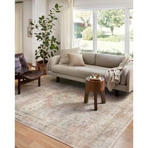 Loloi II Heidi Collection HEI-02 Area Rug 7' 6" x 9' 6" Sage/Multi Rectangular 0.13" Thick