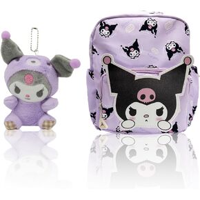 Holymid Kawaii Kitty Backpack for Teens Women, Cute Cartoon Nylon Mini Backpack Purse Shoulder Bag Bookbag Travel Daypack