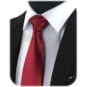 8cm Mens Classic Tie Necktie Striped Ties For Man Solid Color for Weddings Porm Homecoming Dance Formal Daily Wear