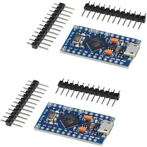 VKLSVAN 2PCS Pro Micro ATmega32U4 5V 16MHz Micro USB Development Board Module