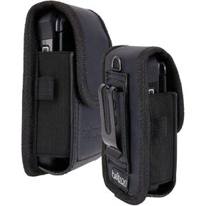 BELTRON Vertical Leather Pouch for DuraXE Epic E4830, DuraXV Extreme E4810, DuraXE E4710, DuraXV LTE E4610, Sonim XP3, XP3plus Features: Heavy Duty Belt Loop, Metal Belt Clip & Dual Magnet Closure