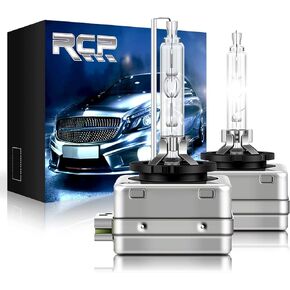 RCP - D3S6 - (A Pair) D3S 6000K Xenon HID Repcement Bulb Diamond White Metal Stents Base 12V Car Headlight Lamps Head Lights 35W
