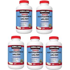 Kirkland Signature Glucosamine with MSM, 375 Tablets (5 Pack)