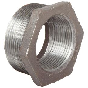 Anvil 8700129854، تركيب أنابيب الحديد الزهر، جلبة سداسية، 2 بوصة NPT ذكر × 1 بوصة NPT أنثى، لمسة نهائية سوداء