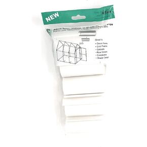 HD White Snap Clamp 1-1/4 Inch X 4 Inches Wide for 1-1/4 Inch PVC Pipe 10 Per Bag