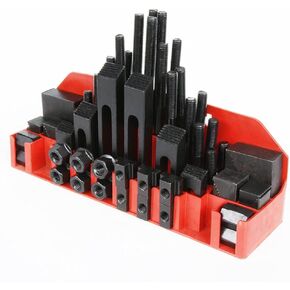 bimiti 58 Pc Pro-Series 1/2" T-Slot Hold Down Clamp Clamping Kit Bridgeport Mill Set Up Set