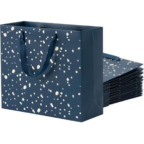 عبوة من 12 حقيبة هدايا من Uceoo، أكياس هدايا زرقاء فاخرة متنوعة مع مناديل ورقية زرقاء من ورق الكرافت للتسوق، والأعمال التجارية الصغيرة، وحفلات الزفاف، والكريسماس والعطلات، مقاس 12.6 بوصة × 4.5 بوصة × 11 بوصة in Kuwait