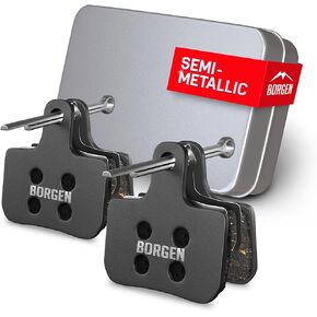 Borgen 2 Pairs Bike Brake Pads, Bicycle Brake Pads Compatible with SRAM Bicycle Brakes Pads Suitable for Elixir, XX, DB, Level T, TL, TLM, Ultimate