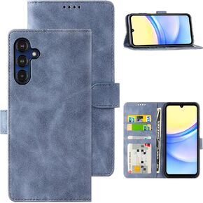 Eastcoo Flip Wallet Case for Samsung Galaxy A15 5G, [3 Card Slots][Stand Function] PU Leather Shockproof Protective Case Cover for Samsung Galaxy A15 5G 2023, Black
