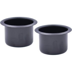 2Pcs Metal Sofa Recliner-Handles Cup Holder Insert Replacement Drink Can Holder for Sofa Boat Rv Couch Car Truck Poker Table, Black
