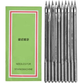 10 Pcs Shoe Repairing Machine Needle Silver Stainless Steel Sewing Needles Shoe Repair Tool Accessory for Leather Projects(SL-18)
