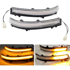 Kakulkomen Led Side Mirror Turn Signal Lights Dynamic Side Mirror Blinker Sequential Lamp Assembly for Volkswagen Jetta Mk6 SE 2011-2018 Gol Geracao 6/7/8 (Yellow)