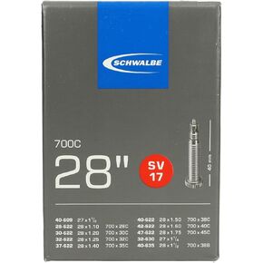 SCHWALBE Bicycle Tube with 40mm Presta Valve, 28 x 1-1.75-Inch