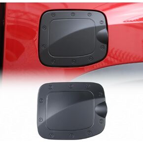 ABS Fuel Tank Cap Trim Cover Fit for Toyota Tacoma 2016-2022, Gas Cap Cover Trim Fuel Tank Cover Decoration Kit, Gas Fuel Door Cover Trim Cap (carbon fiber pattern)