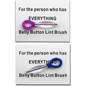 Belly Button Cleaner Navel Cleaner for The Person Who Has Everything Belly Button Lint Brush Funny Great Gift Idea for Friends Family (Blue Round) in Kuwait