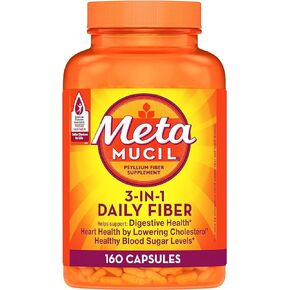 Metamucil Daily Fiber Supplement, 160 Capsules