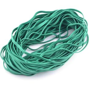 Coopay 60 Pieces Large Rubber Bands Bulk Trash Can Band Set, 8 Inches Heavy Duty Strong Elastic Bands for Office Supply School Home,Securing Garbage Cans, File Folders (White)