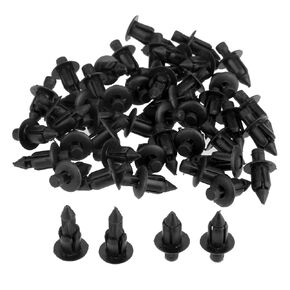 Mtsooning 50PCS 6mm M6 Fender Clip Retainer Bumper Nylon Push Rivet Pins Screws Replacement for Honda Kawasaki Suzuki GSX-R Yamaha YZF R1 R6 Toyota Lexus Splash Shield Fender Liner Bumper
