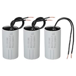 PATIKIL CBB60 16uF Running Capacitor, 3pcs AC 450V 2 Wires 50/60Hz Cylinder 70x38mm for Water Pumps, Washing Machines Motor Start