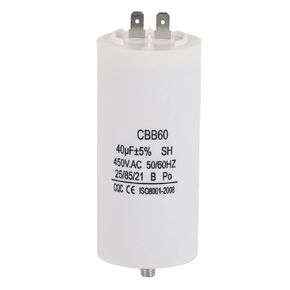 CBB60 450V 40uf Motor Start Capacitor Washing Machine Capacitor Water Pump Capacitor