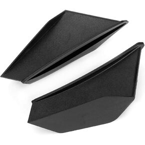 Fairing Wing,1 Pair Universal Motorcycle Winglet Aeromic Wing Kit Fit For (Black)