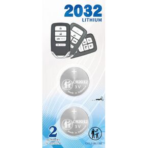 KKNCO 2Pack CR2032 Remote Key FOB Battery Replacement Compatible with Honda 2013-2021+ Accord Civic Odyssey CR-V HR-V Fit Pilot Prox Smart Key Fob fits with FCC ID KR5V2X