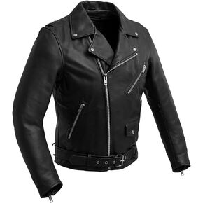 First Mfg Co - Fillmore - Men's Motorcycle Biker Riding Leather Jacket