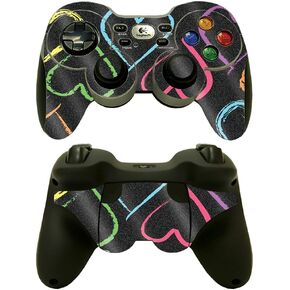 MightySkins Glossy Glitter Skin Compatible with Logitech Wireless Gamepad F710 - Sugar Skull | Protective, Durable High-Gloss Glitter Finish | Easy to Apply and Change Styles | Made in The USA