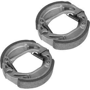 Front and Rear Brake Shoes Pads for Honda Metropolitan 50/50II Jazz 50 CHF50 CHF50S CHF50P 2002-2011, Honda Ruckus 50 NPS50 NPS50S 2003-2019, Replace for 06430-GN1-731, Drum Brake Shoe Set