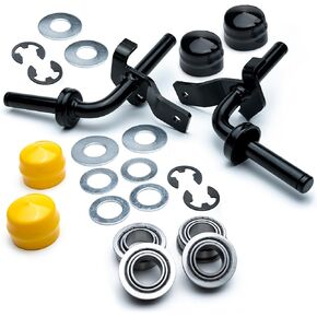 HD Switch Front Axle Steering Spindle, Wheel Bearing & Caster Rebuild Kit for John Deere D100 D105 D110 D120 D125 D130 D140 D150 D155 D160 D170 X105 X115R X125 X135R X140 X145 X155R X165 107H 107S 92H
