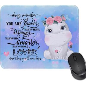 Cute Cartoon Animal Lover Gifts Mouse Pad for Women Men Cartoon Animation TV Movie Lover Gifts Birthday Halloween Christmas Graduation Gifts for Son Daughter Friends (Elephant)