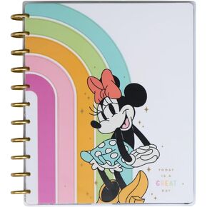 Happy Planner Disney Disc-Bound 12-Month Academic Planner, July 2024–June 2025 Daily, Weekly, and Monthly Planner with 3 Bonus Months, Big Size, Vertical Layout, All Smiles Minnie, 8.5" x 11"
