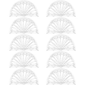 BESTOYARD 10Pcs tissue holder coaster tissue paper napkin holder Paper towel holder Towel rack home fan tissue acrylic napkin holder plastic Organizer bracket dispenser