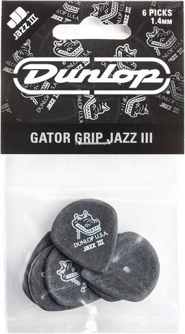 Dunlop Jazz III Grip Black Guitar Picks in Saudi Arabia