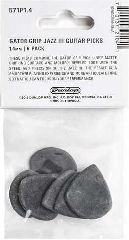 Dunlop Jazz III Grip Black Guitar Picks in Saudi Arabia