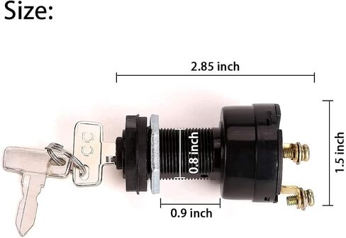 10L0L كاتب مفتاح الإشعال التبديل لنادي السيارات DS 1996-up 36V أو 48V عربة جولف كهربائية، OEM # 101826201 in Saudi Arabia