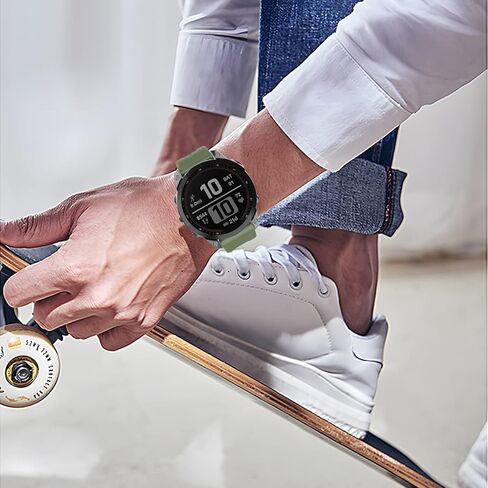 ISABAKE متوافق مع Fenix ​​7 Band، 22 مم حزام رياضي سهل التركيب من السيليكون بديل لساعة Fenix ​​6/Fenix ​​5 Plus/Fenix ​​5 الذكية in Kuwait