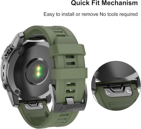 ISABAKE متوافق مع Fenix ​​7 Band، 22 مم حزام رياضي سهل التركيب من السيليكون بديل لساعة Fenix ​​6/Fenix ​​5 Plus/Fenix ​​5 الذكية in Kuwait