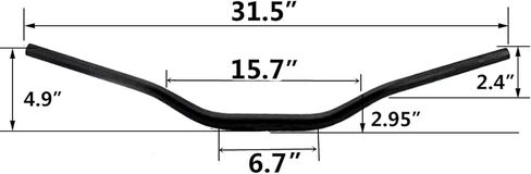 1 1/8" 28mm Dirt Bike Handlebars with Hand Grips- Universal Handlebar Fat Handlebar for YZ125 YZ250 YZF250F YZF450F WR125 (Blue) in Saudi Arabia