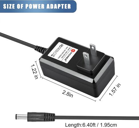 PKPOWER AC DC Adapter for QFX PBX-505100BL PBX-505100 Port Tailgate Bluetooth Speaker, Power Supply for QFX PBX-7 8" PBX-61081BT PBX-5 PBX-10700 6.5" Rechargeable Party PA Speaker in Saudi Arabia