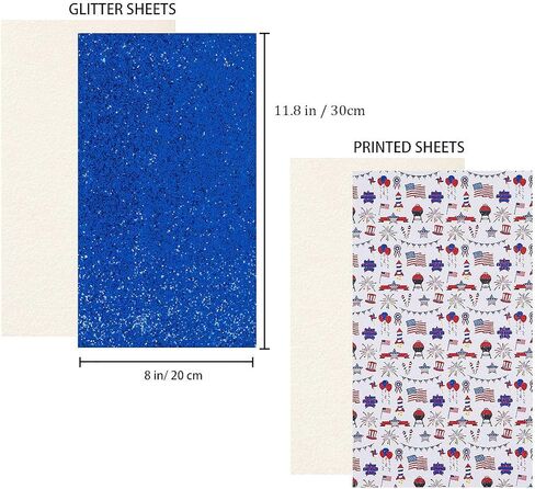 9 قطع من أوراق الجلد الصناعي ذات العلم الأمريكي مطبوعة لامعة لصنع الأقراط والأقواس DIY يوم الاستقلال الوطني في الرابع من يوليو، 11.8 × 8 بوصة in Kuwait