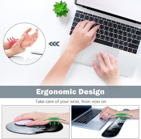 ARTSO Desk Mat, Large Gaming Mouse Pad Wrist Support Set, Ergonomic Keyboard Wrist Rest Desk Pad with Coaster Combo, Extended Mousepad with Non-Slip for Home Office, Purple Heart Butterfly in Kuwait