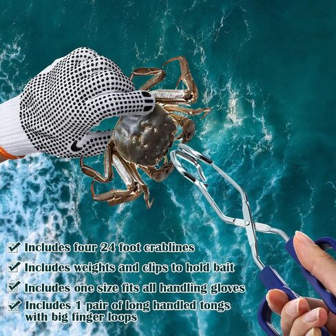 Poen Wire Grid Bottom Crab Nets Two Ring Crab Kit مع تسخير ومشبك الطعم 24 بوصة × 20 بوصة × 12 بوصة شبكة صيد قابلة للطي، قفص صب يدوي، شبكة صيد السمك in Saudi Arabia