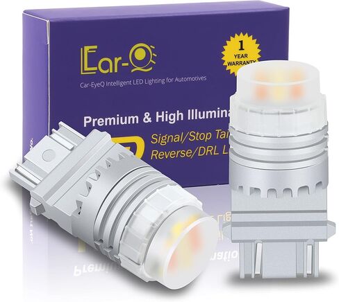 T25 3457NA 3157 مصابيح LED للتحويل ثنائي اللون أصفر كهرماني / 6000K أبيض أضواء إشارة الانعطاف 3157NA 3457 4157NAK 4157 3757NAK 5702AK خيوط مزدوجة فائقة السطوع SMD ترقية in Saudi Arabia