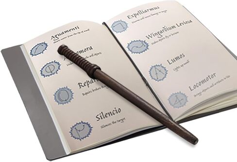 منتجات SunnySide دفتر ملاحظات جلدي من منتجات SunnySide، مجموعة هدايا من أقلام الرصاص الخشبية مع صفحات ملونة قرطاسية هاري موضوع المدرسة السحرية لمحبي الأفلام للأطفال والكبار لوحة كتابة عتيقة فارغة in Kuwait